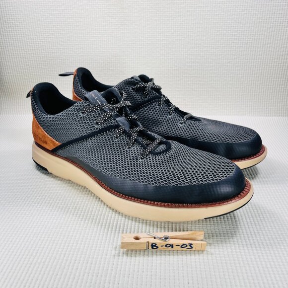 Cole Haan Men's Size 12 Grand Atlantic Sneaker Marine Blue British Tan - Picture 11 of 11